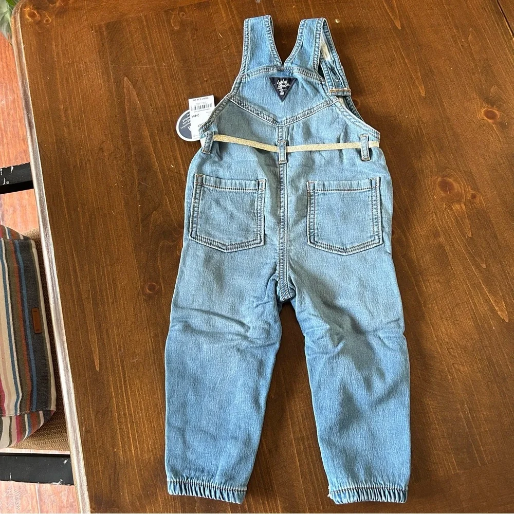 OshKosh Girl Denim Overalls. Size 24 months. - Picture 6 of 13